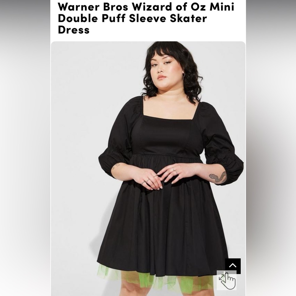 Wizard of Oz-  Wicked Witch Dress. Torrid brand size 0